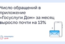 ​Число обращений в приложение «Госуслуги Дом» за месяц выросло почти на 13%