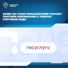 ​Пользователи Госуслуг начали получать уведомления о приближении срока поверки счетчиков воды